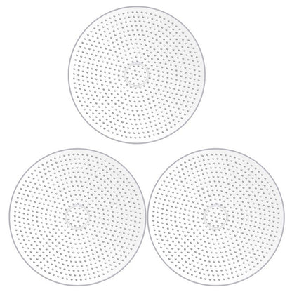 3Pcs 5mm Fuse Beads Boards High Temperature Resistance Large Clear Pegboards Kits Easy To Clean(Round)