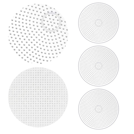 3Pcs 5mm Fuse Beads Boards High Temperature Resistance Large Clear Pegboards Kits Easy To Clean(Round)
