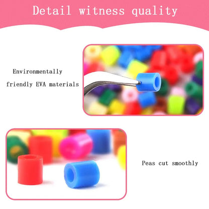 20 Colors 5mm Melty Beads Craft Kit Beginner-Friendly Iron Beads DIY Set with Color Label Pixel Art Beads Kit Ideal(Earthy Morandi Color Fuse Beads Set)