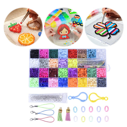 29 Colors 5mm Melty Beads Craft Kit with Accessories Iron Beads DIY Set Beginner-Friendly Pixel Art Beads Kit Ideal