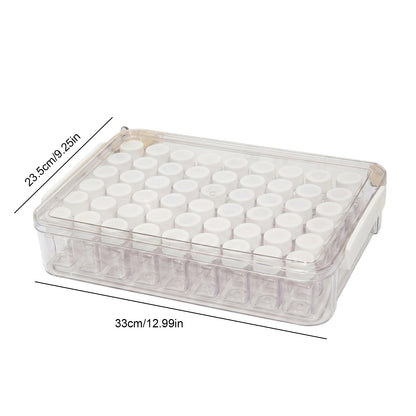 54 Grids Portable Diamond Art Painting Organizer Box Stackable Mini Clear Dimond Storage Containers Boxes with Screw Lids and Rectangle Box