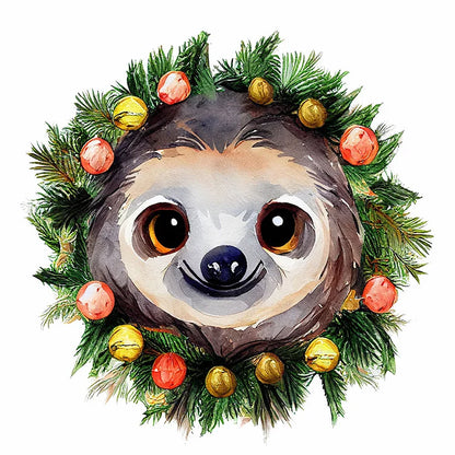 Small Animal Wreath Sheep - Full Round Drill Diamond Painting 30*30CM