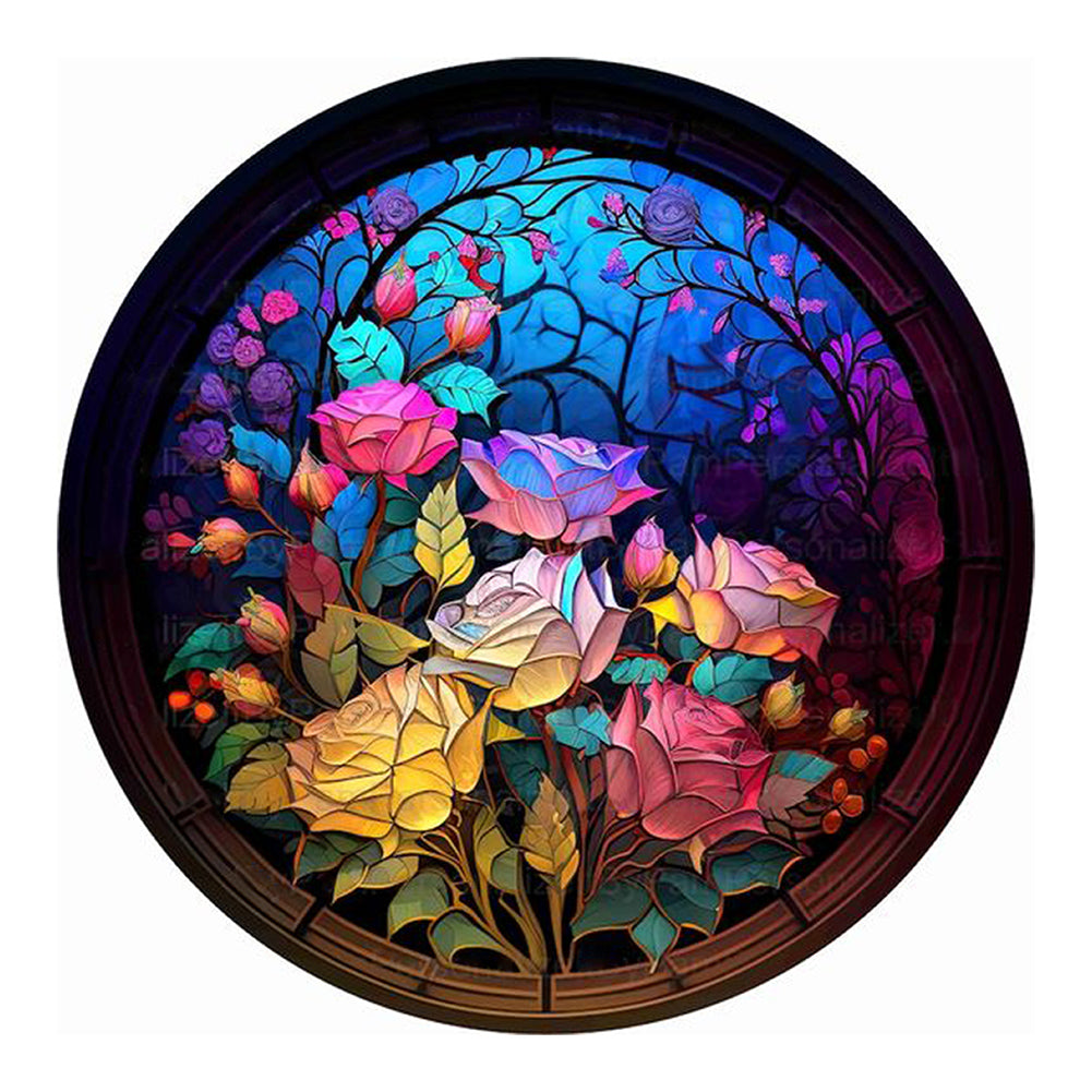 Art Window Painting - Full Round Drill Diamond Painting 30*30CM