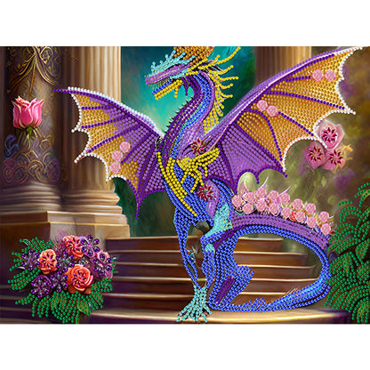 Owl 40*30CM(Canvas) Special Shaped Drill Diamond Painting