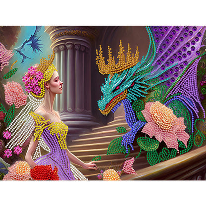 Owl 40*30CM(Canvas) Special Shaped Drill Diamond Painting