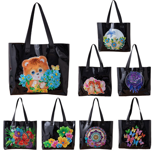 DIY Diamond Painting Handbag Aesthetic Tote Bag for Woman Art Storage Bags