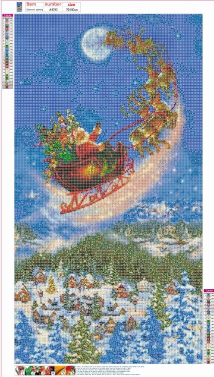 Santa Clause - Full Round Drill Diamond Painting 70*40CM