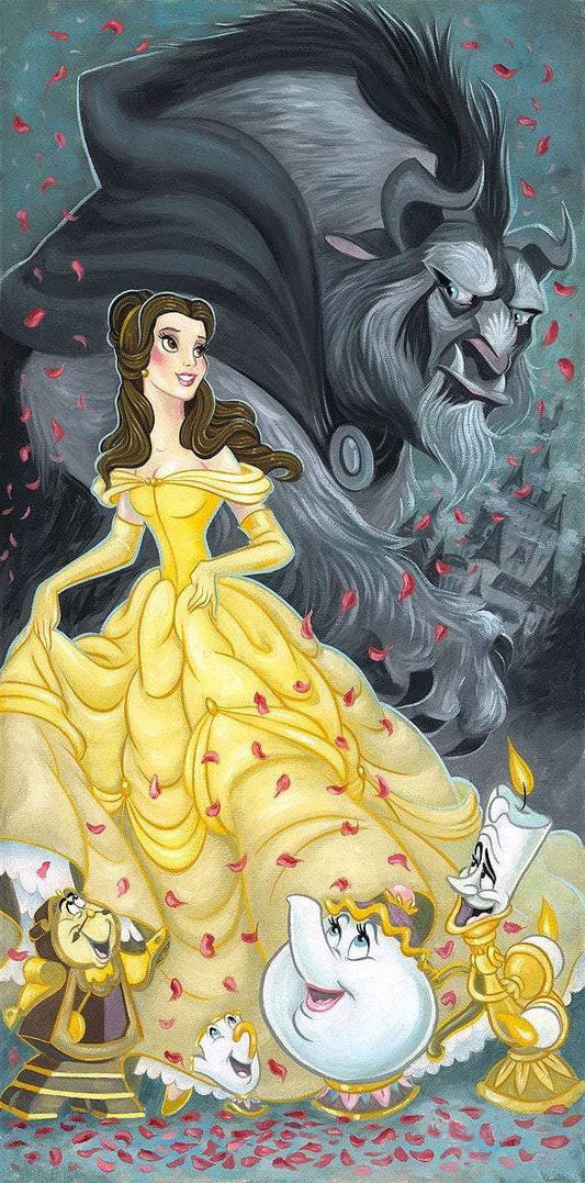 Disney Beauty And The Beast Princess Belle - Full Round Drill Diamond Painting 30*60CM