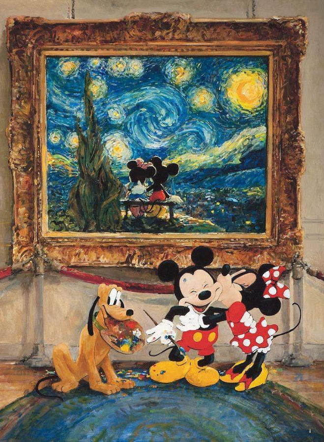 Disney Mickey Mouse Painting - Full Round Drill Diamond Painting 40*50CM