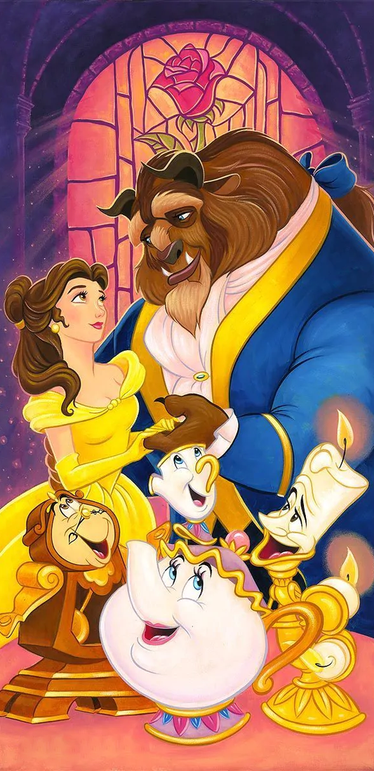 Disney Beauty And The Beast Princess Belle - Full Round Drill Diamond Painting 30*70CM