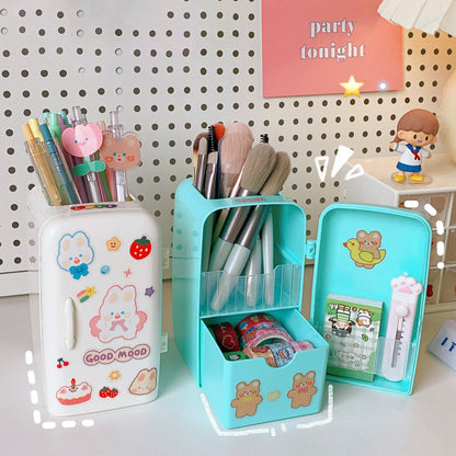 Kawaii Large-capacity Desktop Refrigerator Storage Pen Holder