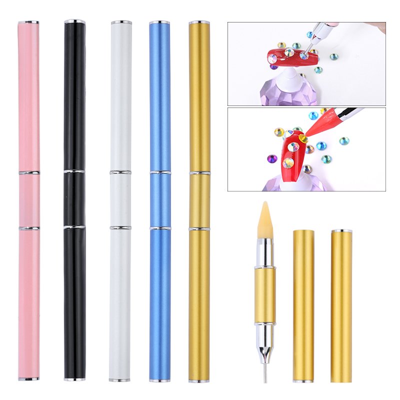 Dual Heads Rhinestone Picking Point Drill Pen Diamond Painting Wax Pencil