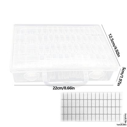 32/48/64 Slots Beads Storage Case Acrylic Storage Containers for Embroidery Tool