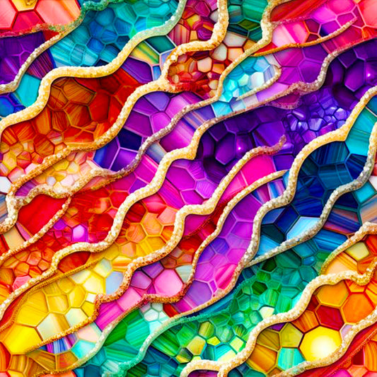 Glass Lake Water - Full Round Drill Diamond Painting 30*30CM