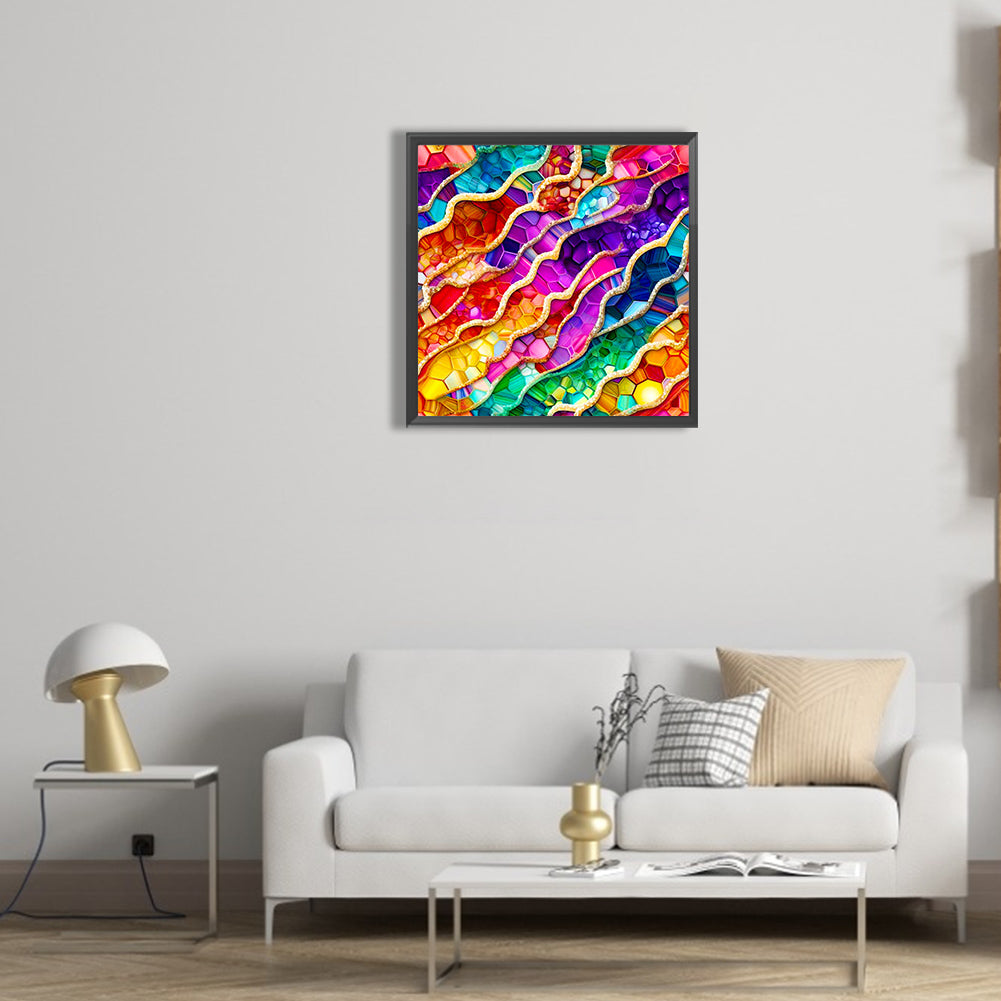 Glass Lake Water - Full Round Drill Diamond Painting 30*30CM