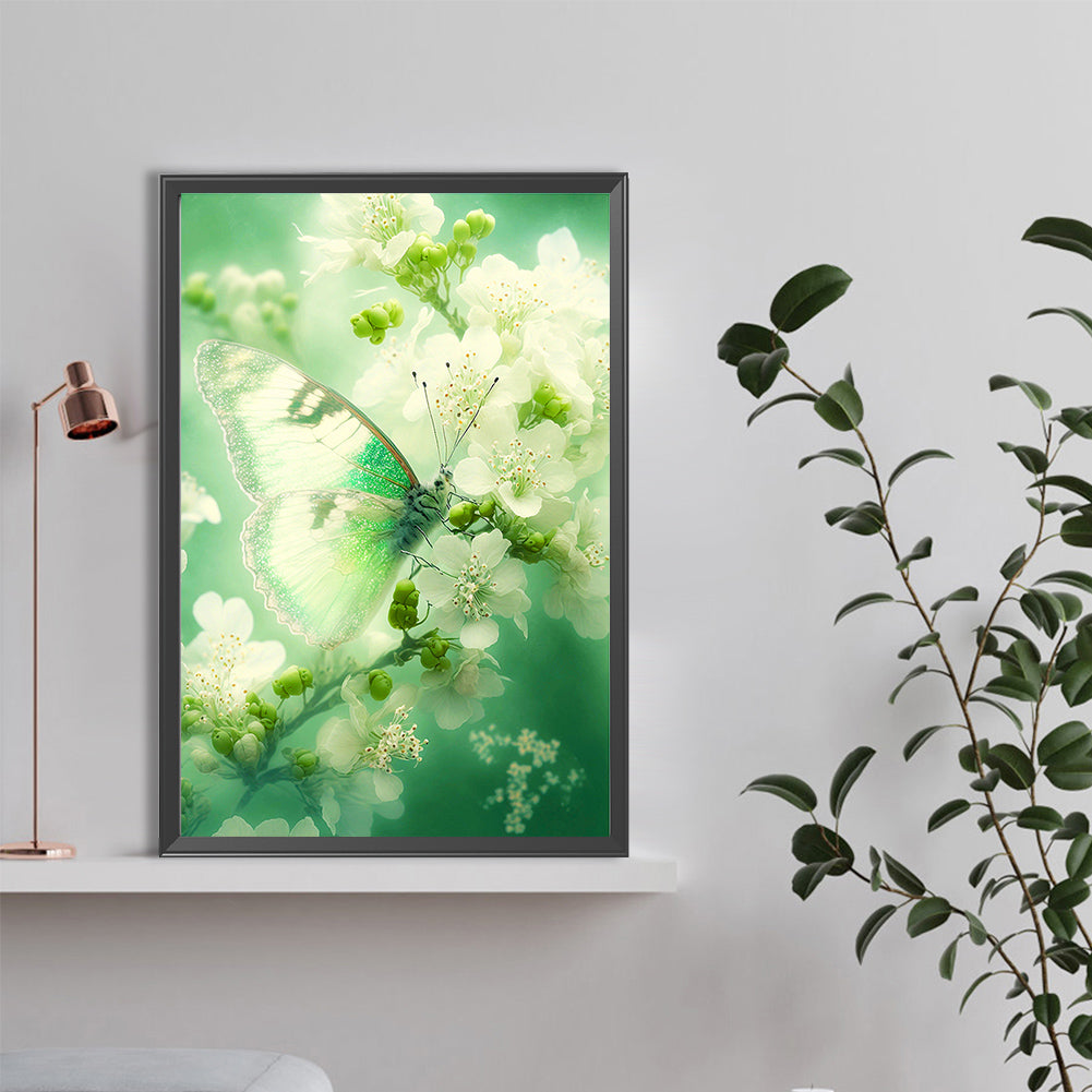 Fantasy Flowers And Butterflies - Full Round Drill Diamond Painting 40*60CM