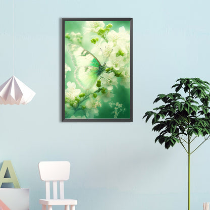Fantasy Flowers And Butterflies - Full Round Drill Diamond Painting 40*60CM