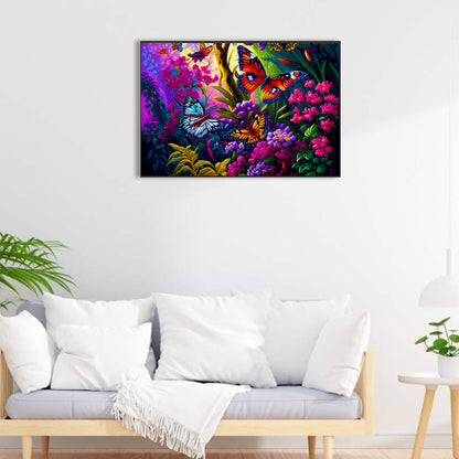 Butterfly Swarm - Full Round Drill Diamond Painting 60*40CM