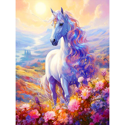 Unicorn - Full Round Drill Diamond Painting 30*40CM