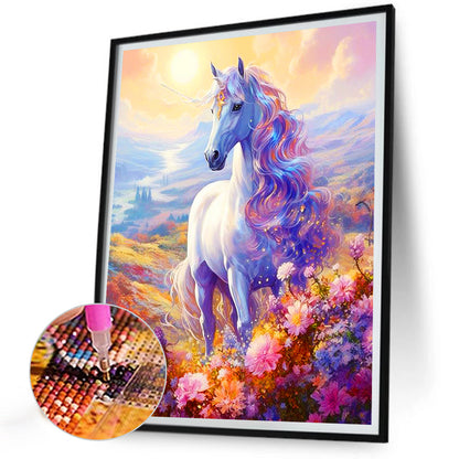 Unicorn - Full Round Drill Diamond Painting 30*40CM