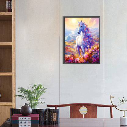 Unicorn - Full Round Drill Diamond Painting 30*40CM