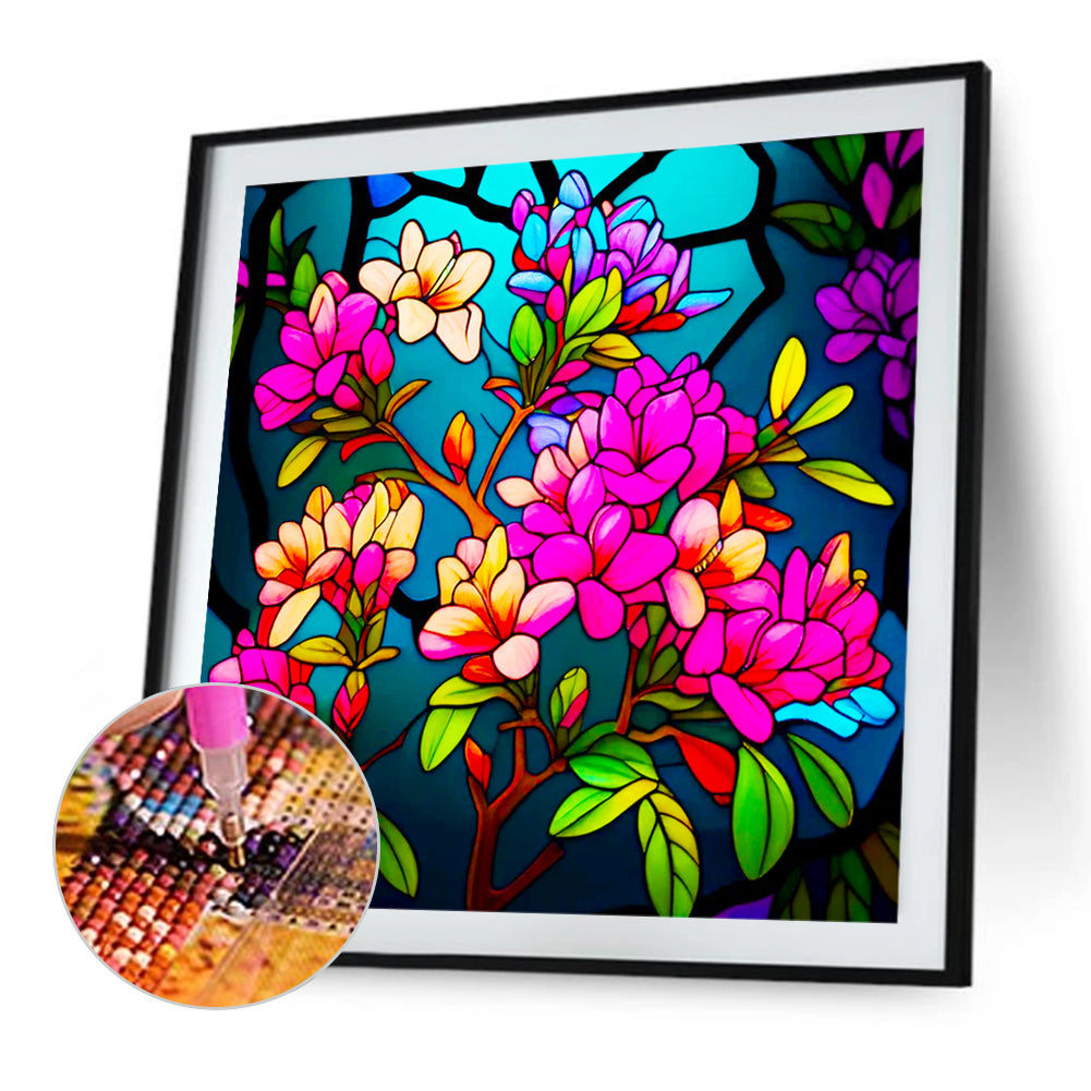 Glass Osmanthus - Full Round Drill Diamond Painting 40*40CM