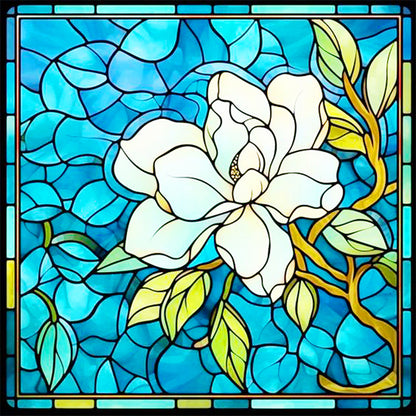Glass Jasmine - Full Round Drill Diamond Painting 40*40CM