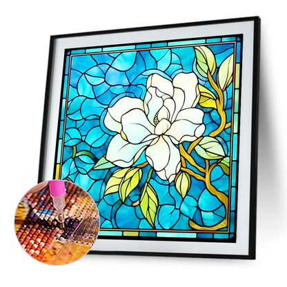 Glass Jasmine - Full Round Drill Diamond Painting 40*40CM