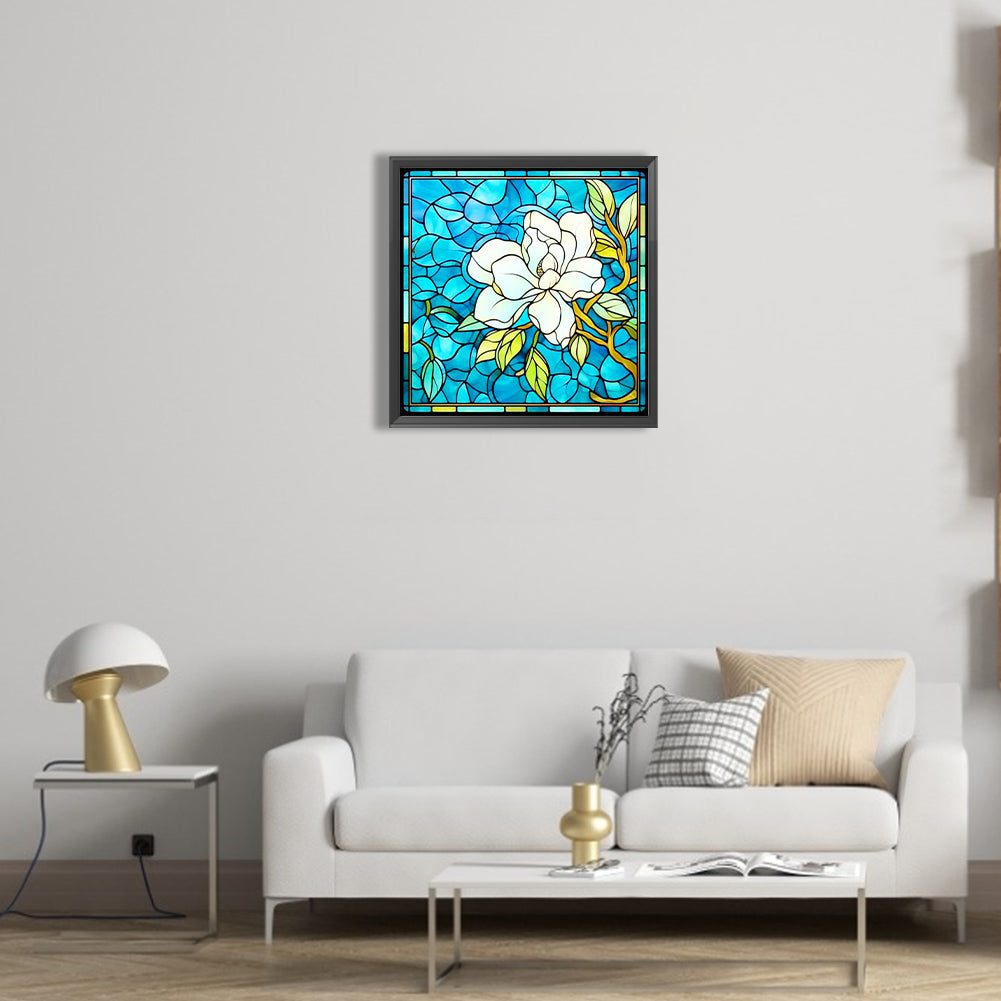 Glass Jasmine - Full Round Drill Diamond Painting 40*40CM