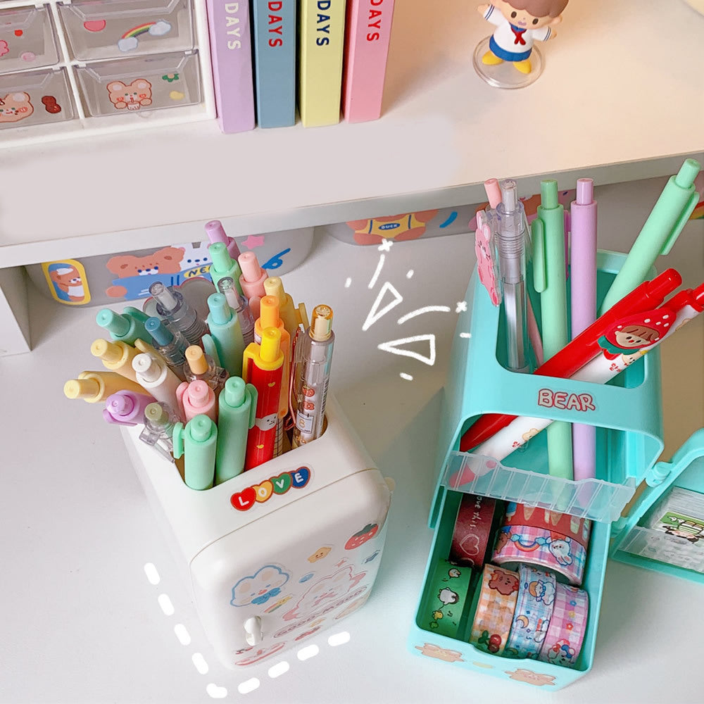 Kawaii Large-capacity Desktop Refrigerator Storage Pen Holder