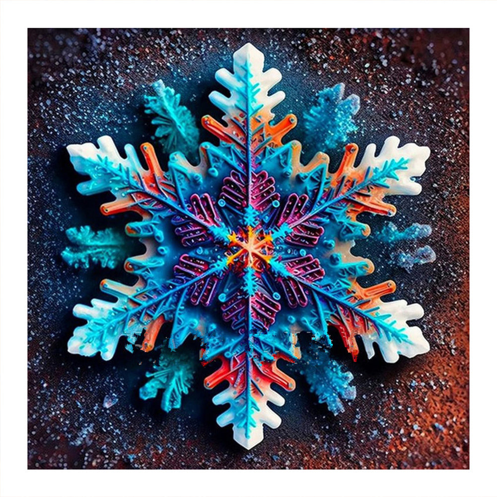 Winter Snowflakes - Full Round Drill Diamond Painting 30*30CM