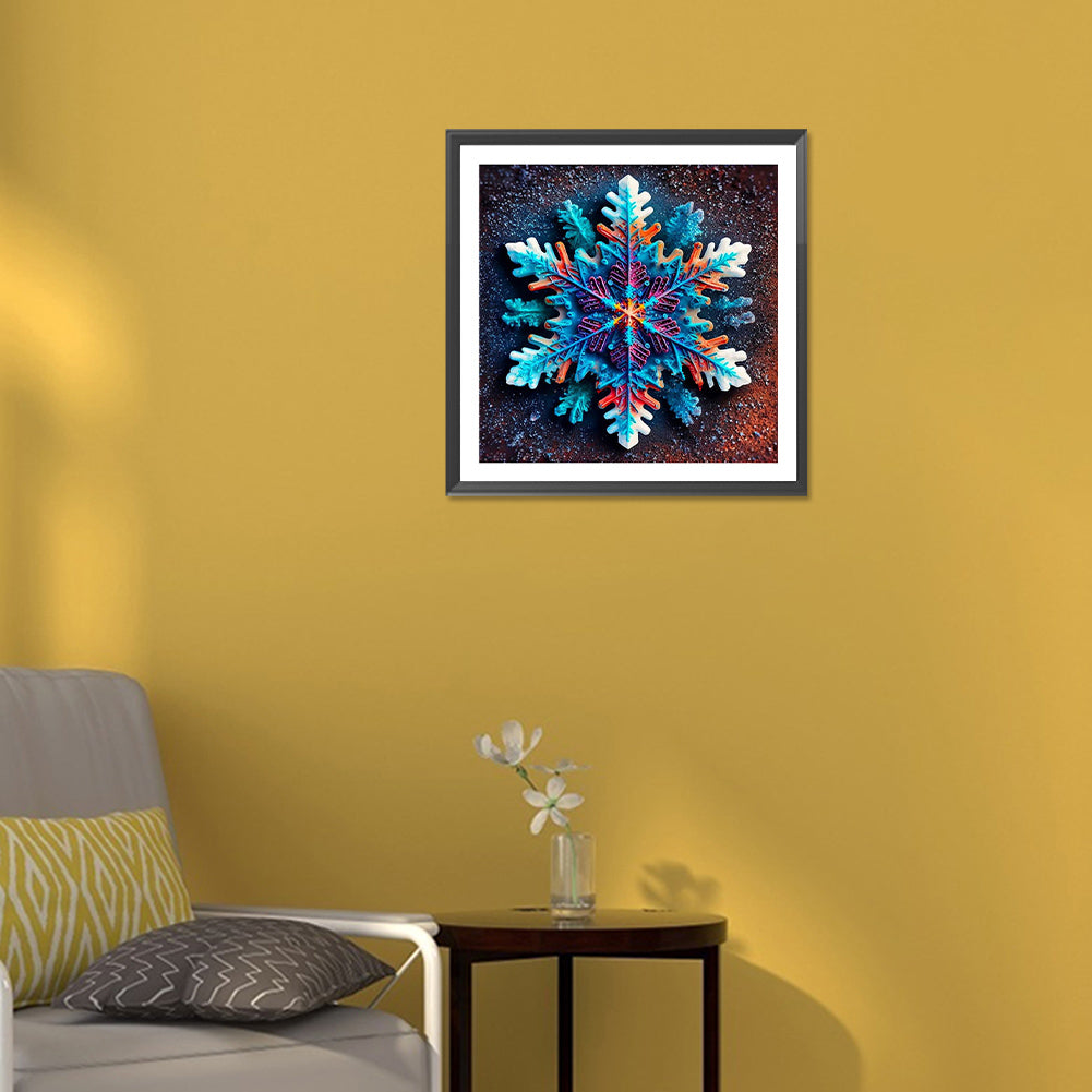 Winter Snowflakes - Full Round Drill Diamond Painting 30*30CM