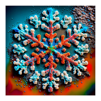 Winter Snowflakes - Full Round Drill Diamond Painting 30*30CM
