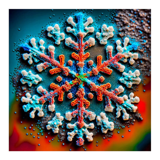Winter Snowflakes - Full Round Drill Diamond Painting 30*30CM