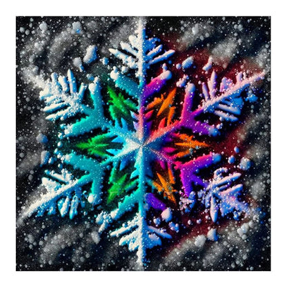 Winter Snowflakes - Full Round Drill Diamond Painting 30*30CM