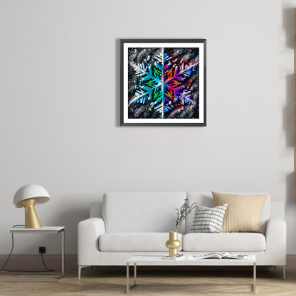 Winter Snowflakes - Full Round Drill Diamond Painting 30*30CM