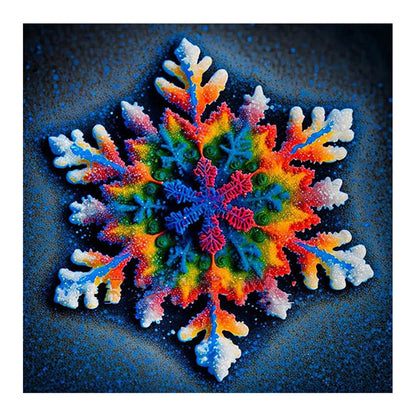 Winter Snowflakes - Full Round Drill Diamond Painting 30*30CM
