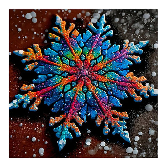 Winter Snowflakes - Full Round Drill Diamond Painting 30*30CM