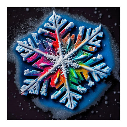 Winter Snowflakes - Full Round Drill Diamond Painting 30*30CM
