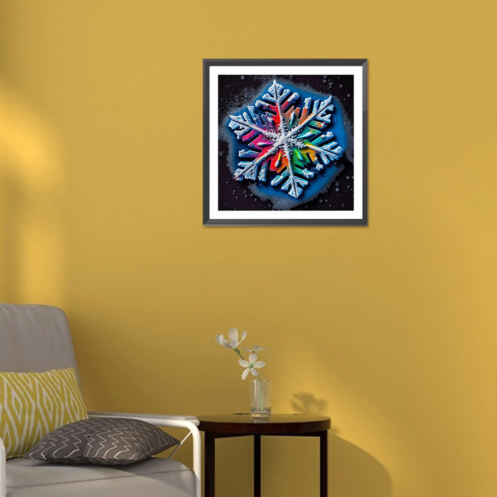 Winter Snowflakes - Full Round Drill Diamond Painting 30*30CM