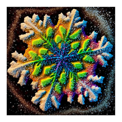 Winter Snowflakes - Full Round Drill Diamond Painting 30*30CM