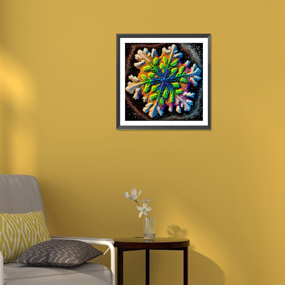 Winter Snowflakes - Full Round Drill Diamond Painting 30*30CM