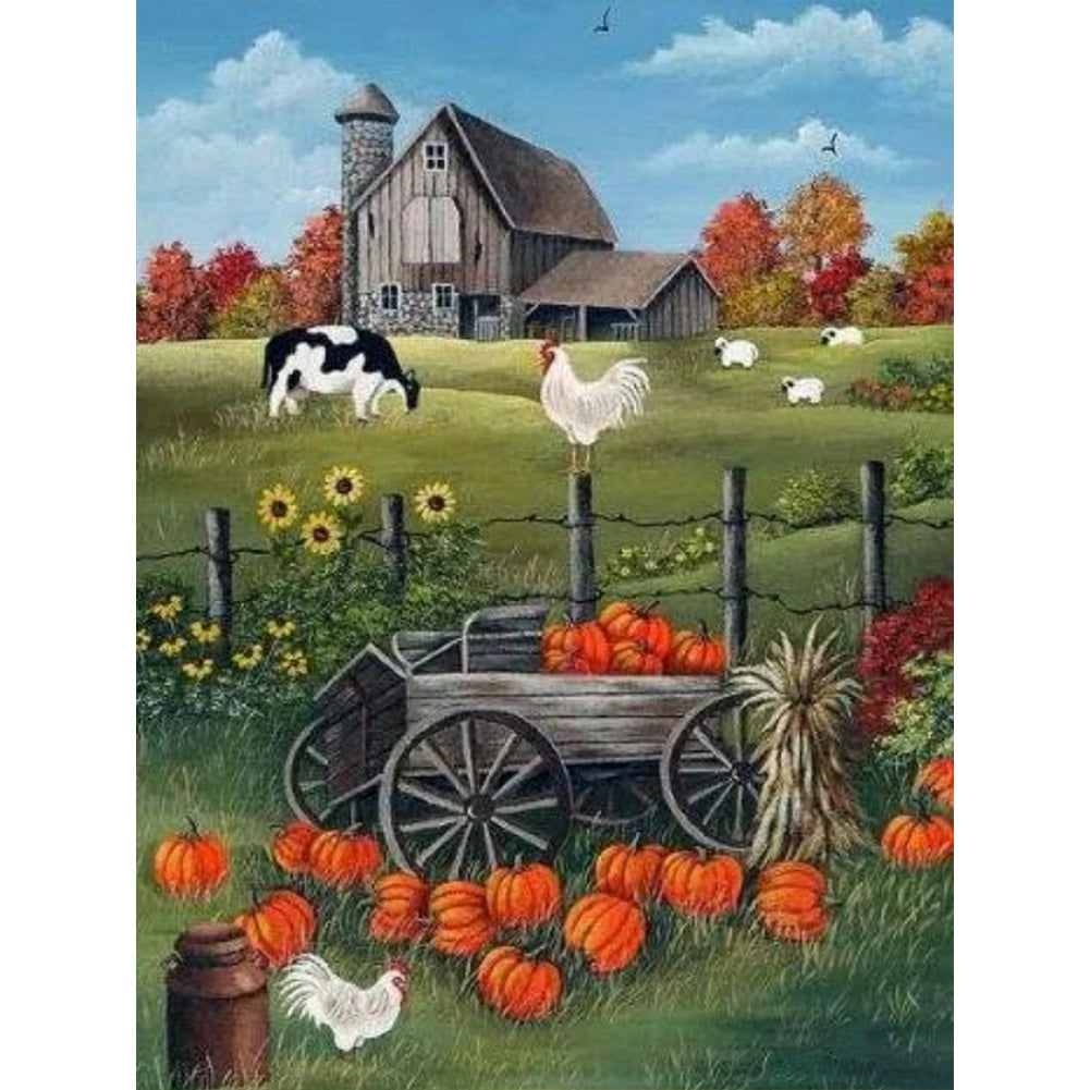 Thanksgiving Harvest - Full Round Drill Diamond Painting 30*40CM