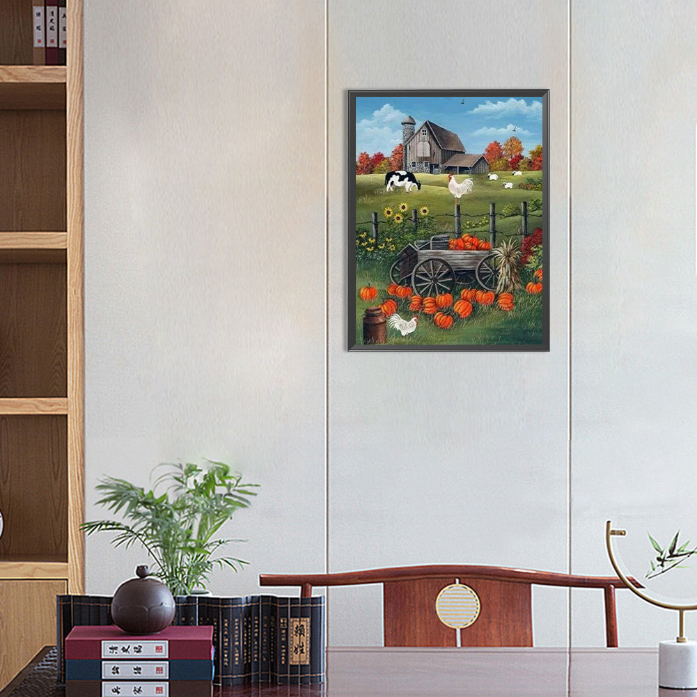 Thanksgiving Harvest - Full Round Drill Diamond Painting 30*40CM