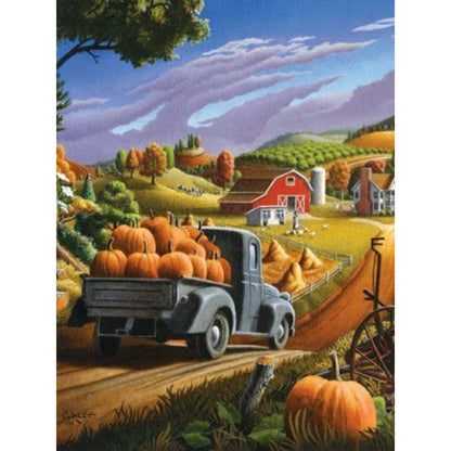 Thanksgiving Harvest - Full Round Drill Diamond Painting 30*40CM