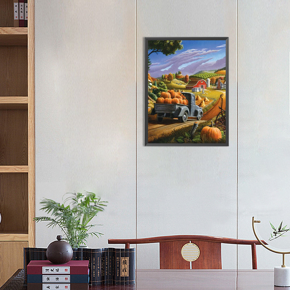 Thanksgiving Harvest - Full Round Drill Diamond Painting 30*40CM