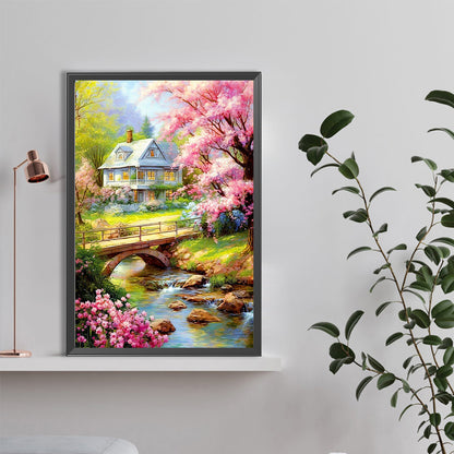 Beautiful Outdoor Suburbs - Full Round Drill Diamond Painting 40*60CM