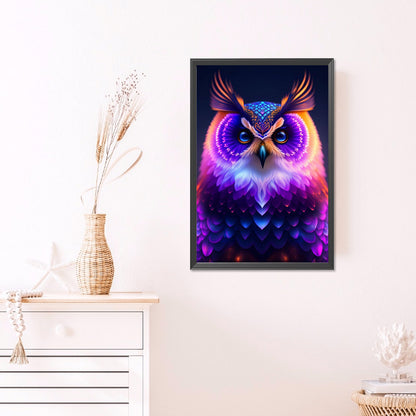 Night Owl - Full AB Round Drill Diamond Painting 40*60CM