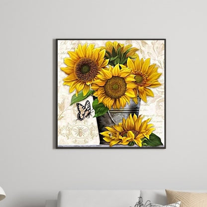 Sunflower - Full Round Drill Diamond Painting 50*50CM