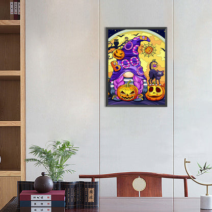 Halloween Jack-O-Lantern - Full Round Drill Diamond Painting 30*40CM